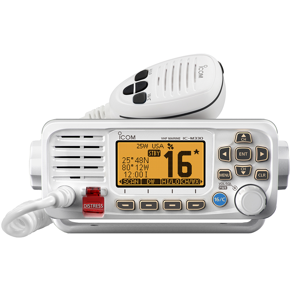 image for Icom M330 VHF Radio Compact w/GPS – White