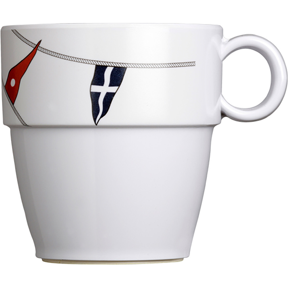 image for Marine Business Melamine Non-Slip Coffee Mug – REGATA – Set of 6