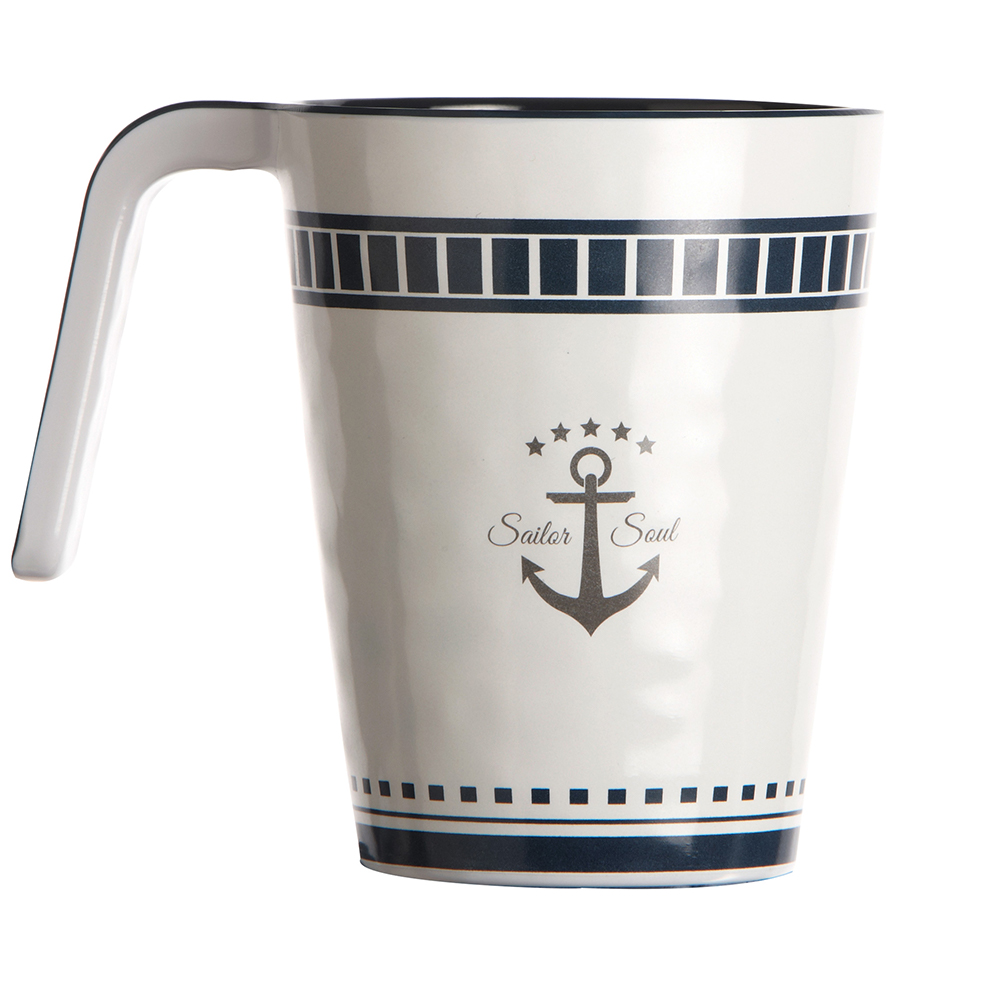 image for Marine Business Melamine Non-Slip Coffee Mug – SAILOR SOUL – Set of 6