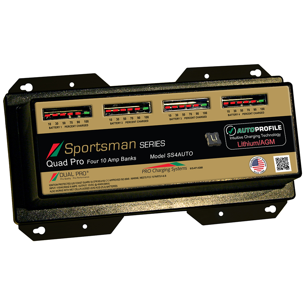 image for Dual Pro SS4 Auto 40A – 4-Bank Lithium/AGM Battery Charger