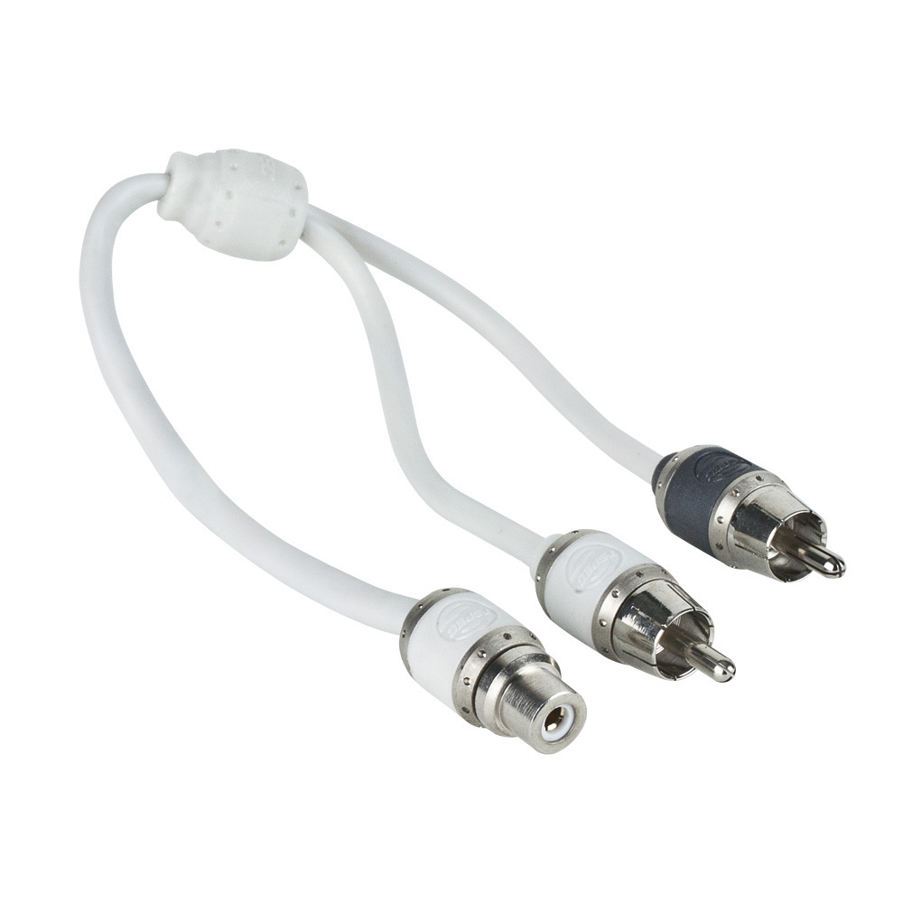 image for T-Spec V10 Series RCA Audio Y Cable – 2 Channel – 1 Female to 2 Males