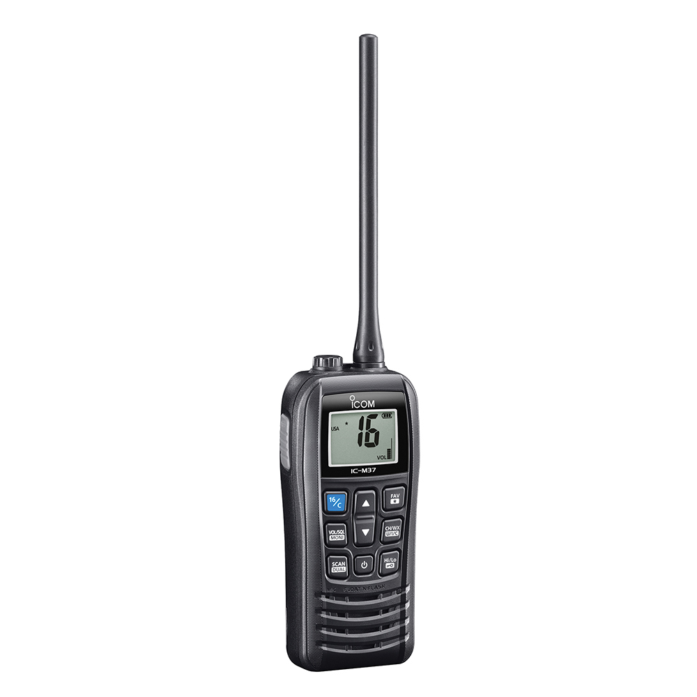 image for Icom M37 VHF Handheld Marine Radio – 6W