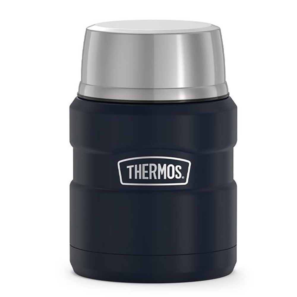 image for Thermos Stainless King™ Vacuum Insulated Stainless Steel Food Jar – 16oz – Matte Midnight Blue