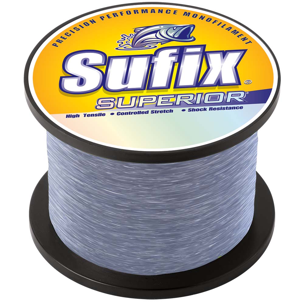 image for Sufix Superior Smoke Blue Monofilament – 100lb – 545 yds
