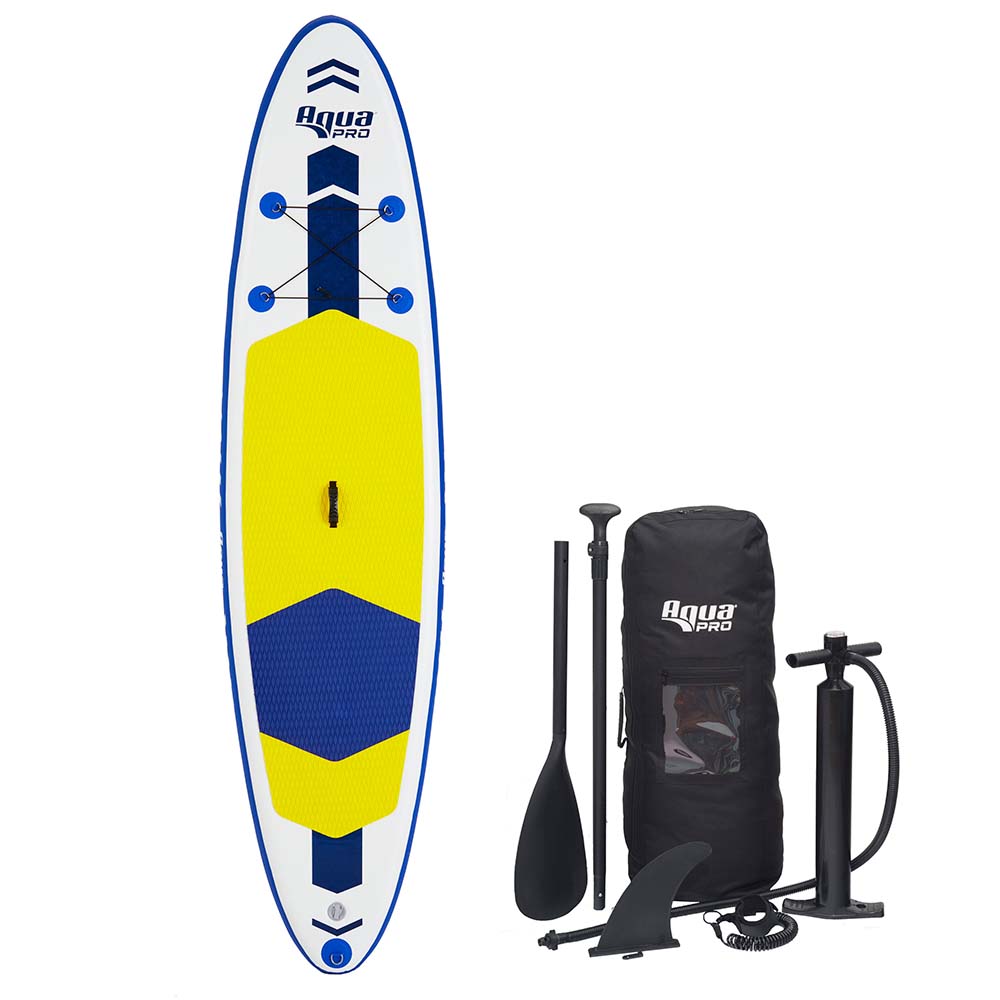 Aqua Leisure 10.6&#39; Inflatable Stand-Up Paddleboard Drop Stitch w/Oversized Backpack f/Board &amp; Accessories CD-90472