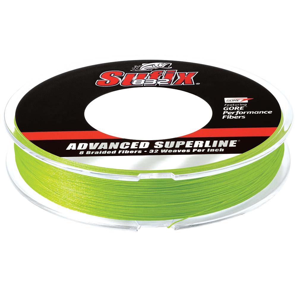 image for Sufix 832® Advanced Superline® Braid – 30lb – Neon Lime – 150 yds