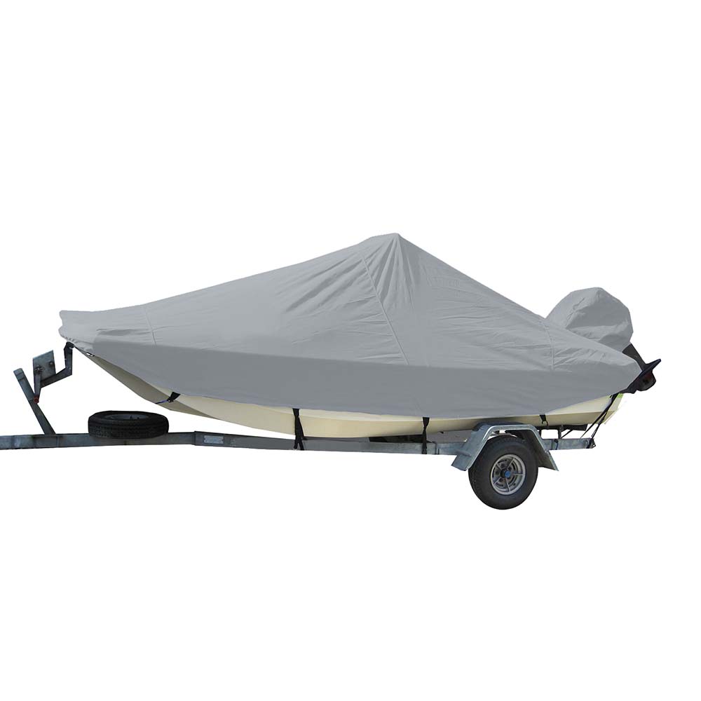 Carver Sun-DURA Styled-to-Fit Boat Cover f/16.5' Bay Style Center Console Fishing Boats - Grey - 71016S-11