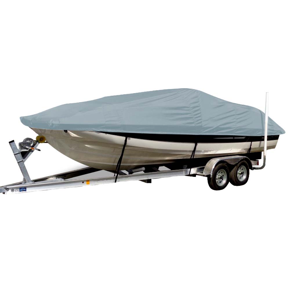 Carver Sun-DURA Styled-to-Fit Boat Cover f/19.5' Sterndrive Deck Boats w/Low Rails - Grey - 75119S-11
