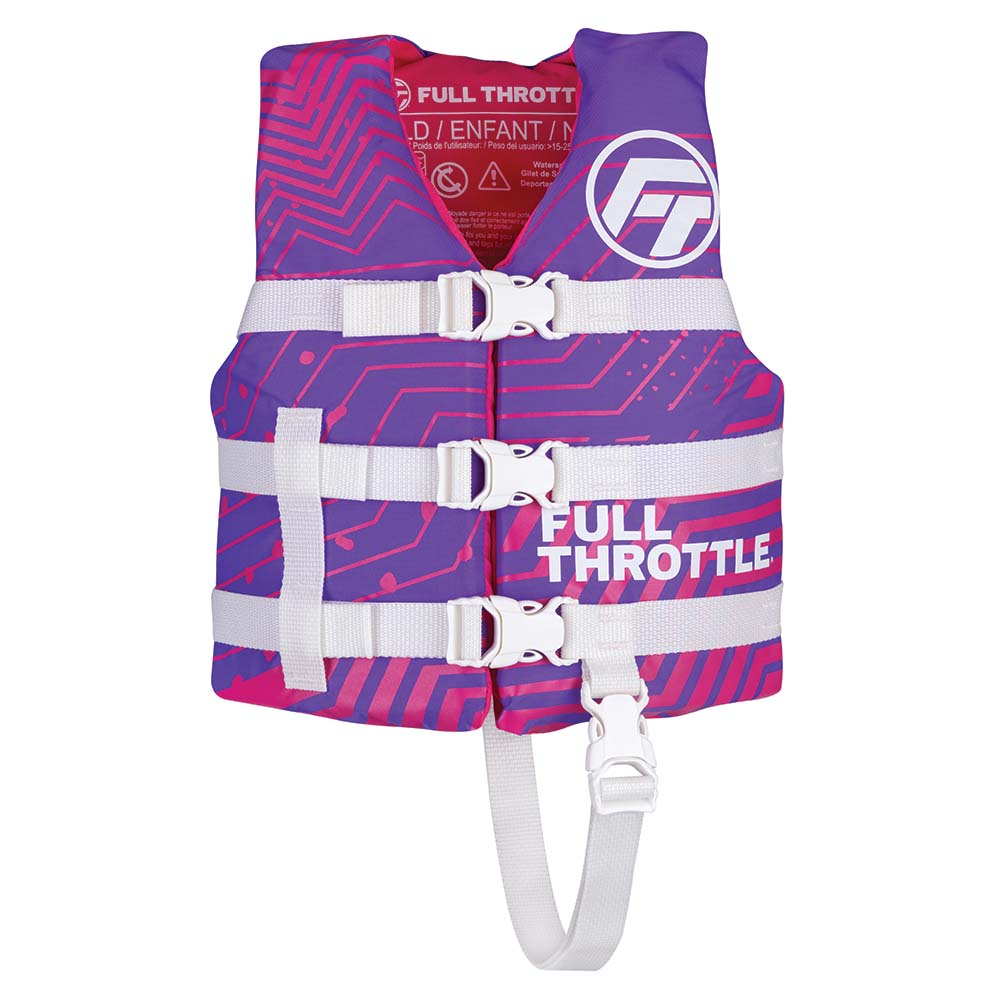 image for Full Throttle Child Nylon Life Jacket – Purple