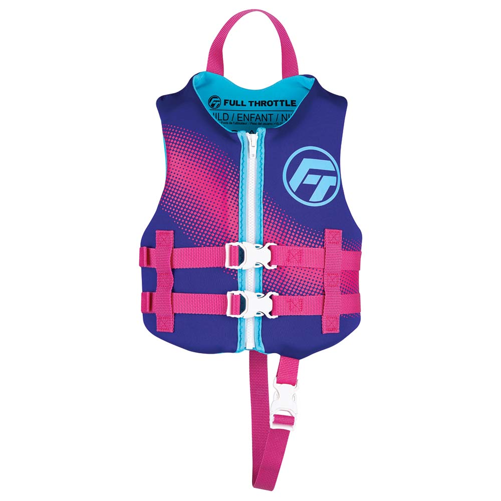 image for Full Throttle Child Rapid-Dry Life Jacket -Purple