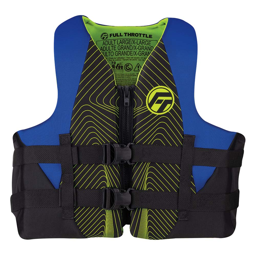image for Full Throttle Adult Rapid-Dry Life Jacket – S/M – Blue/Black