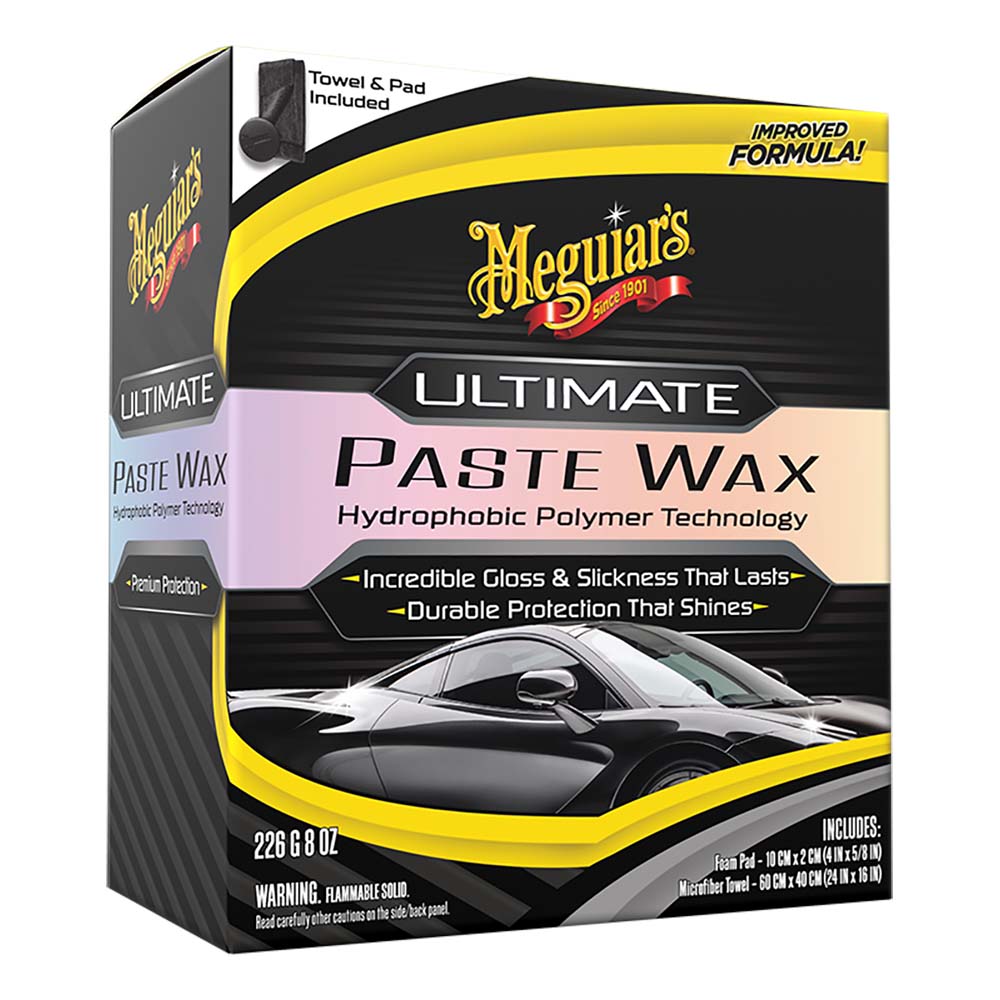 image for Meguiar's Ultimate Paste Wax – Long-Lasting, Easy to Use Synthetic Wax – 8oz