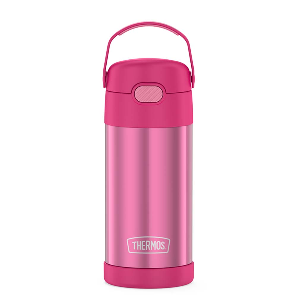 image for Thermos FUNtainer® Stainless Steel Insulated Straw Bottle – 12oz – Pink