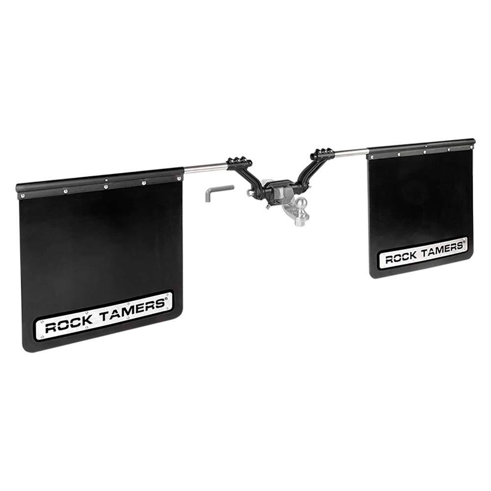 image for ROCK TAMERS 2″ Hub Mudflap System – Matte Black/Stainless
