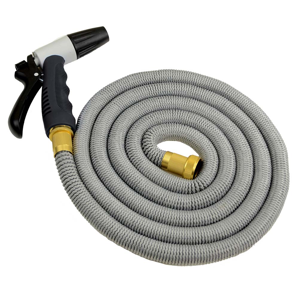 image for HoseCoil Expandable 25' Grey Hose Kit w/Nozzle & Bag