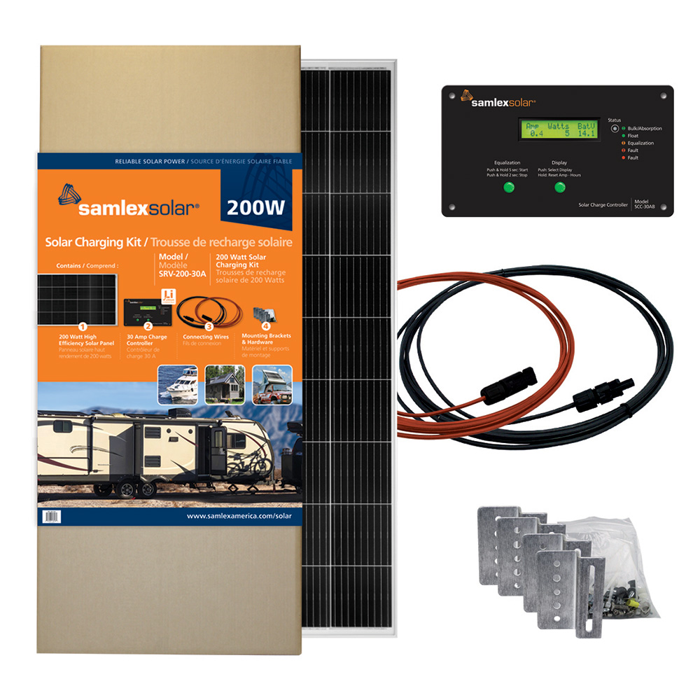 image for Samlex SRV-200-30A Solar Charging Kit 200W w/30A Charge Controller
