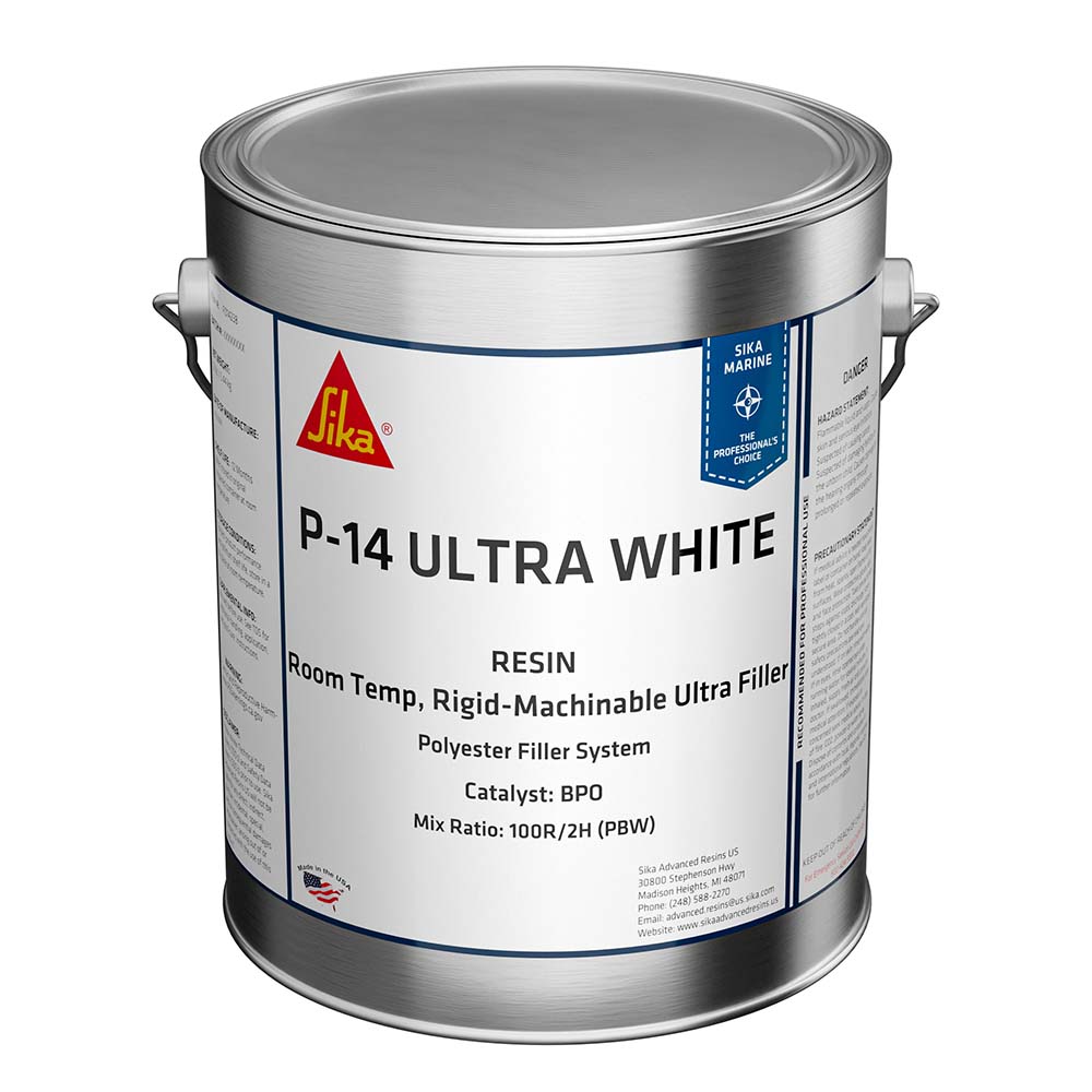 image for Sika SikaBiresin® AP014 Polyester Fairing Compound White Gallon Can BPO Hardener Required