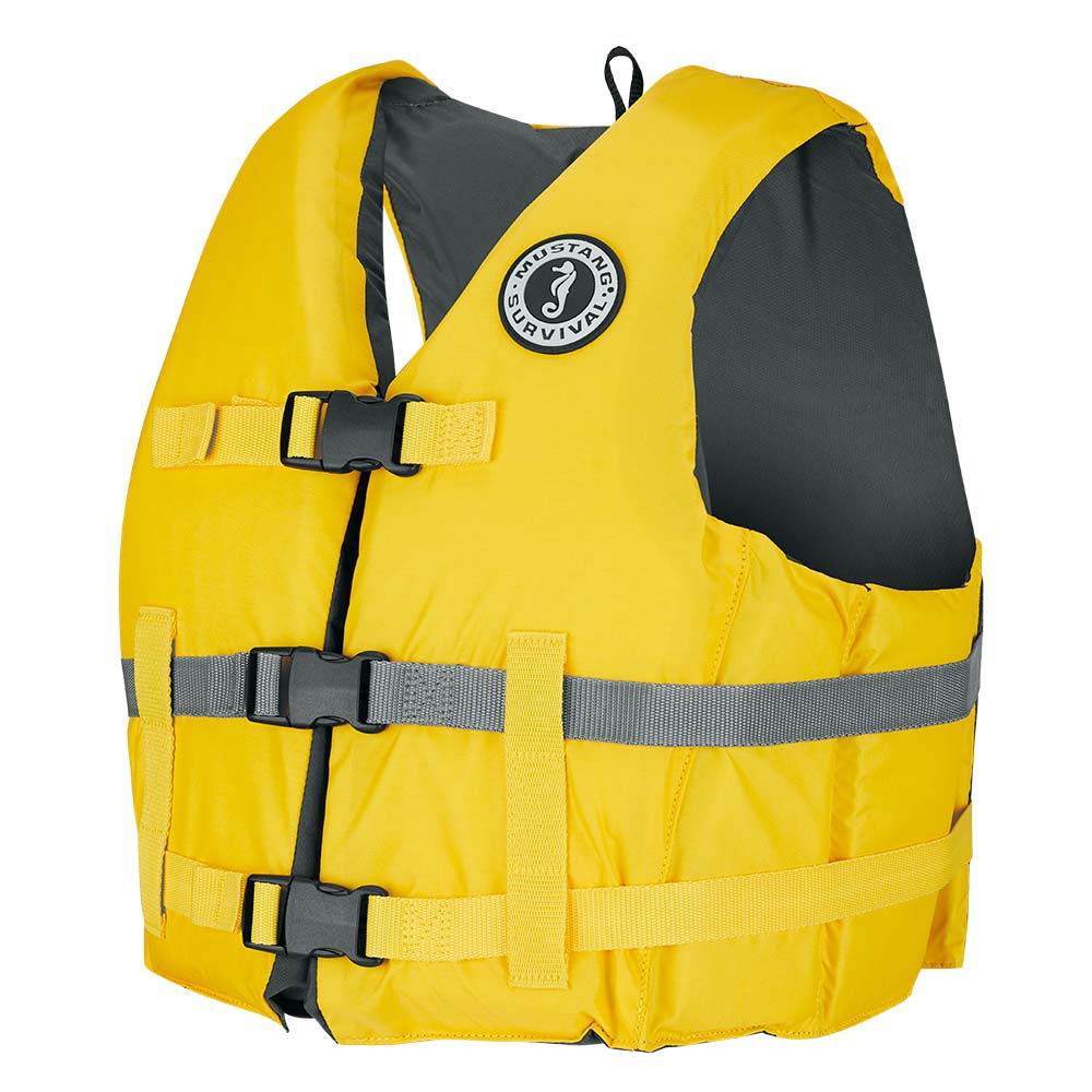 Mustang Livery Foam Vest - Yellow - X-Small/Small - MV701DMS-25-XS/S-216