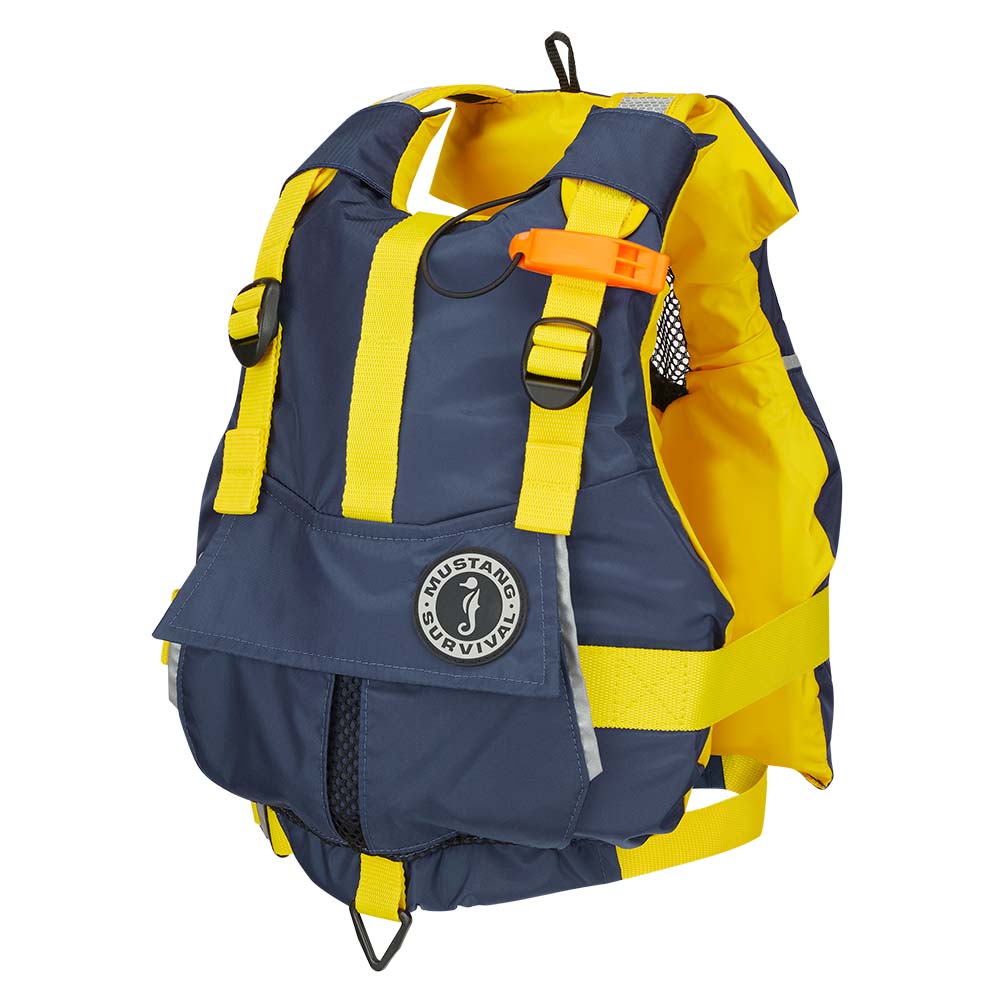 image for Mustang Youth Bobby Foam Vest – Yellow/Navy