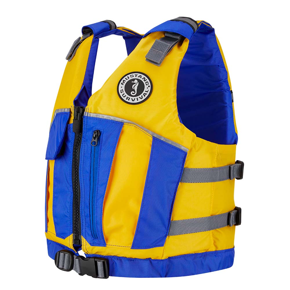 image for Mustang Youth Reflex Foam Vest – Yellow/Royal Blue