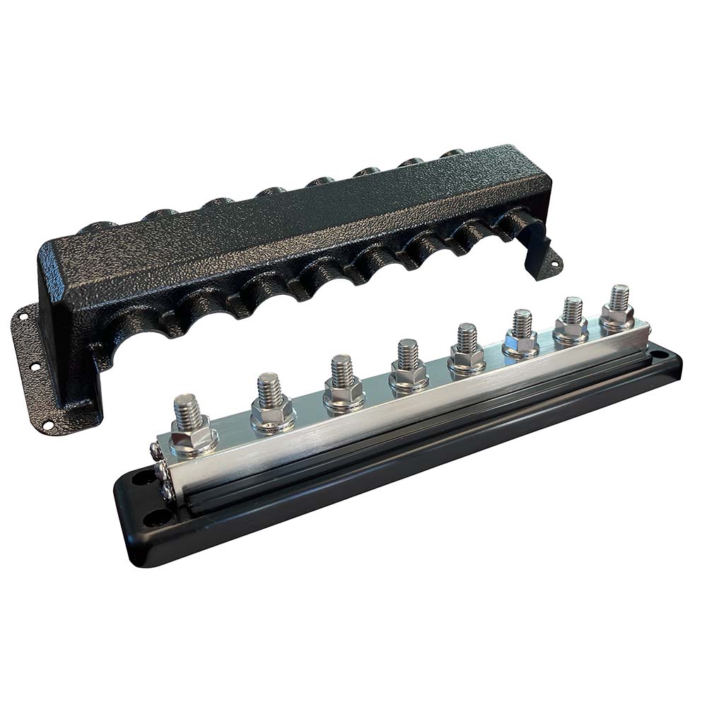 image for Victron Busbar 600A 8P & Cover 8X 3/8″ Plus 8X M8 Terminals