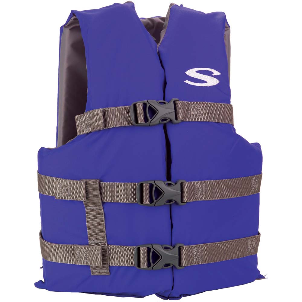 image for Stearns Youth Classic Vest Life Jacket – 50-90lbs – Blue/Grey