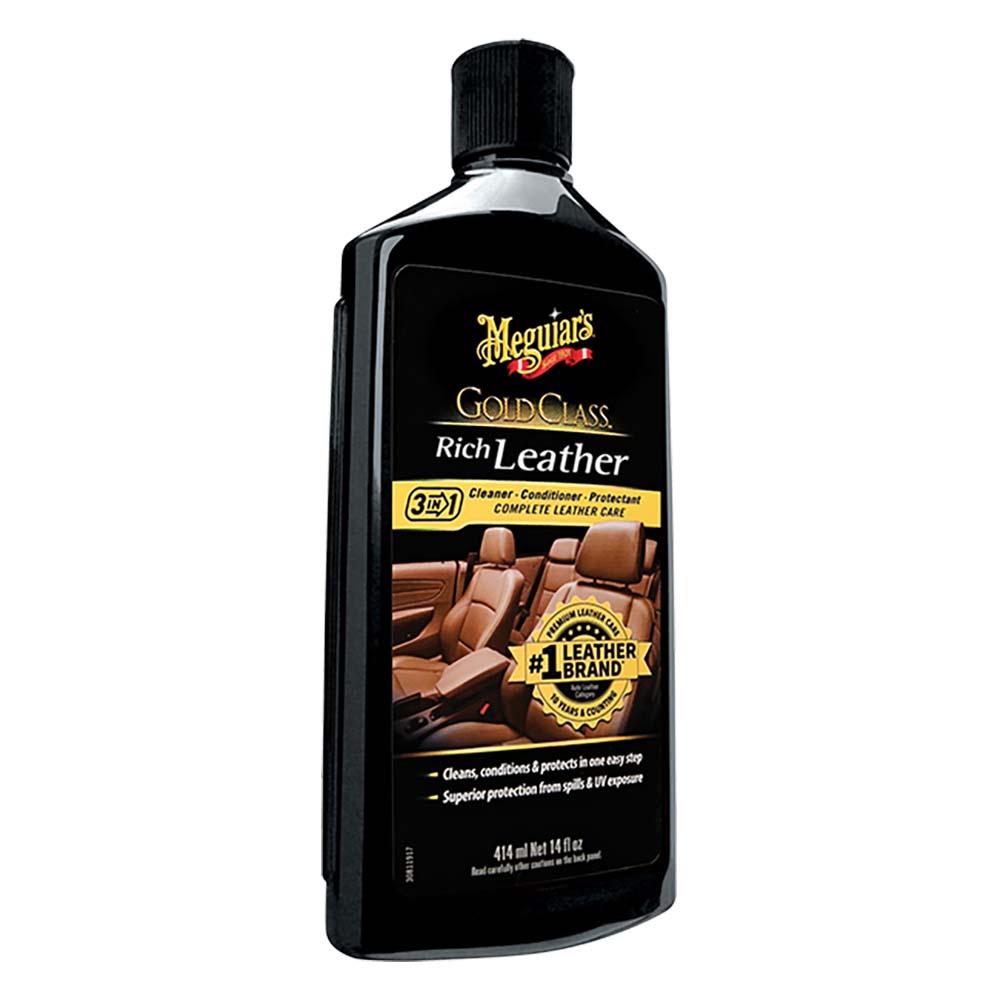 image for Meguiar's Gold Class Rich Leather Cleaner & Conditioner – 14oz