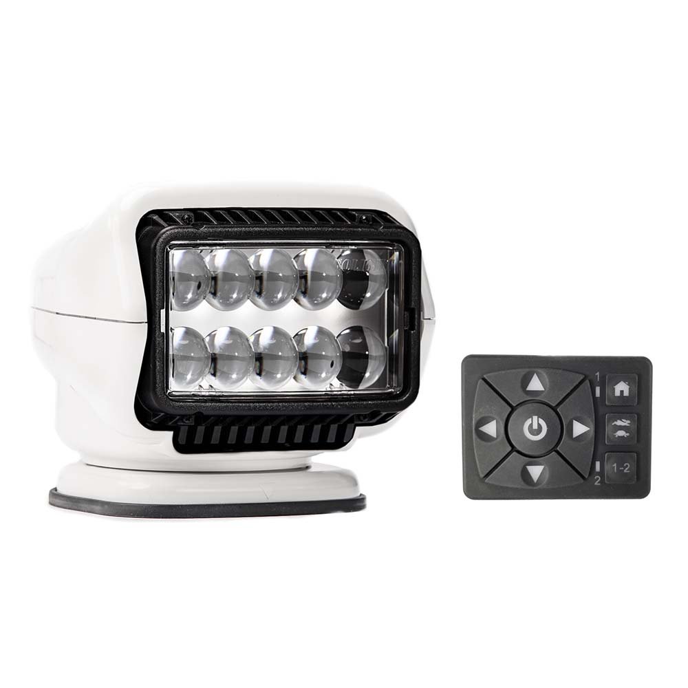 image for Golight Stryker ST Series Permanent Mount White 12V LED w/Hard Wired Dash Mount Remote
