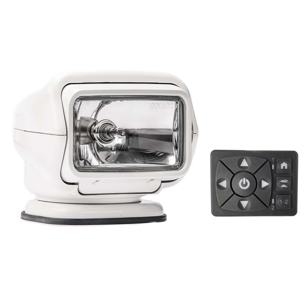image for Golight Stryker ST Series Permanent Mount White 12V Halogen w/Hard Wired Dash Mount Remote