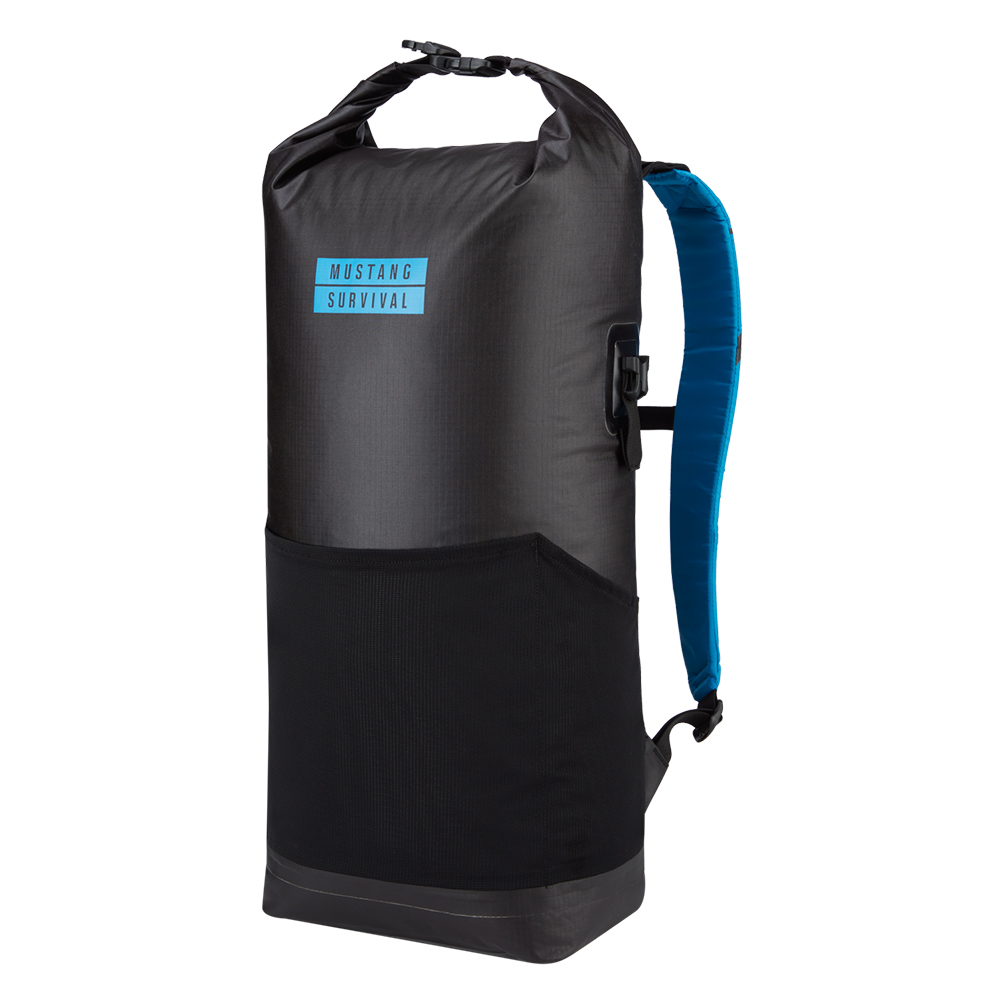 Mustang Highwater 22L Waterproof Backpack Black - Azure Blue - MA261502-168-0-233