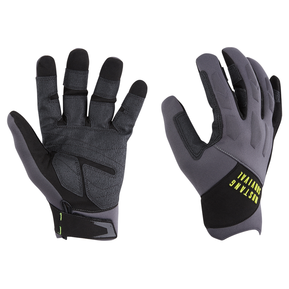 image for Mustang EP 3250 Full Finger Gloves – Grey/Black – X-Small