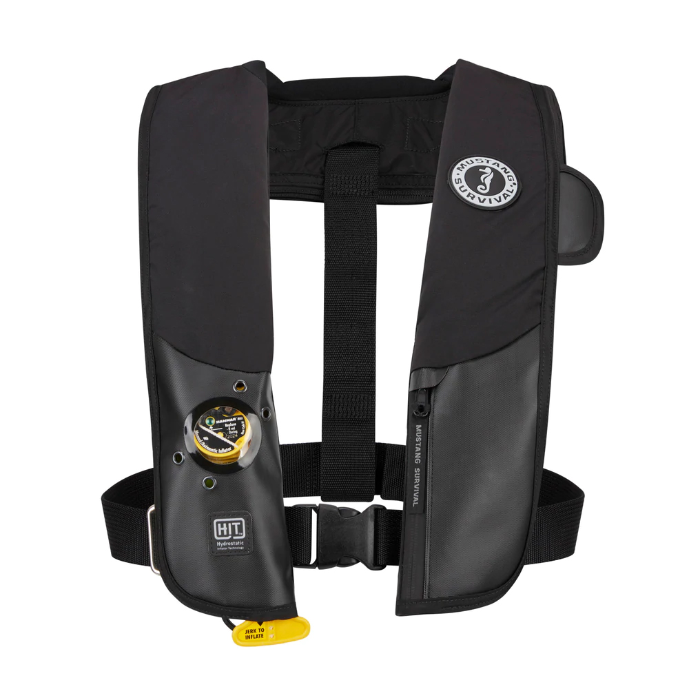image for Mustang HIT Hydrostatic Inflatable PFD – Black – Automatic/Manual