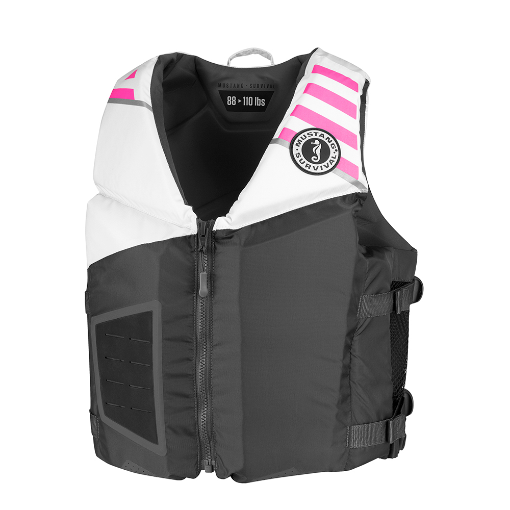 image for Mustang Young Adult REV Foam Vest – Grey/White/Pink – Universal