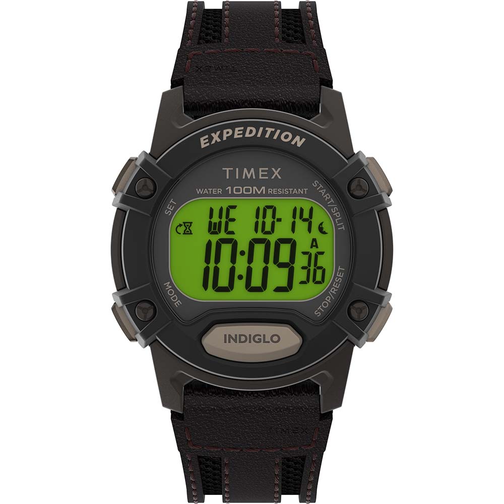 Timex Expedition Cat 5 - Brown Resin Case - Brown/Black Band - TW4B24500
