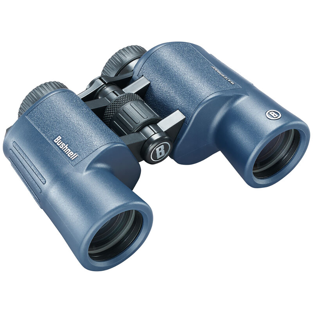 image for Bushnell 8x42mm H2O Binocular – Dark Blue Porro WP/FP Twist Up Eyecups