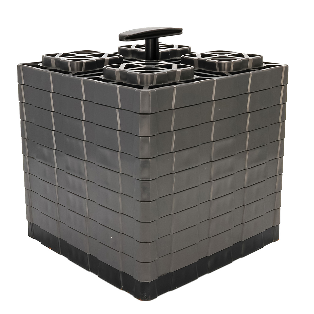 image for Camco FasTen Leveling Blocks XL w/T-Handle – 2×2 – Grey *10-Pack