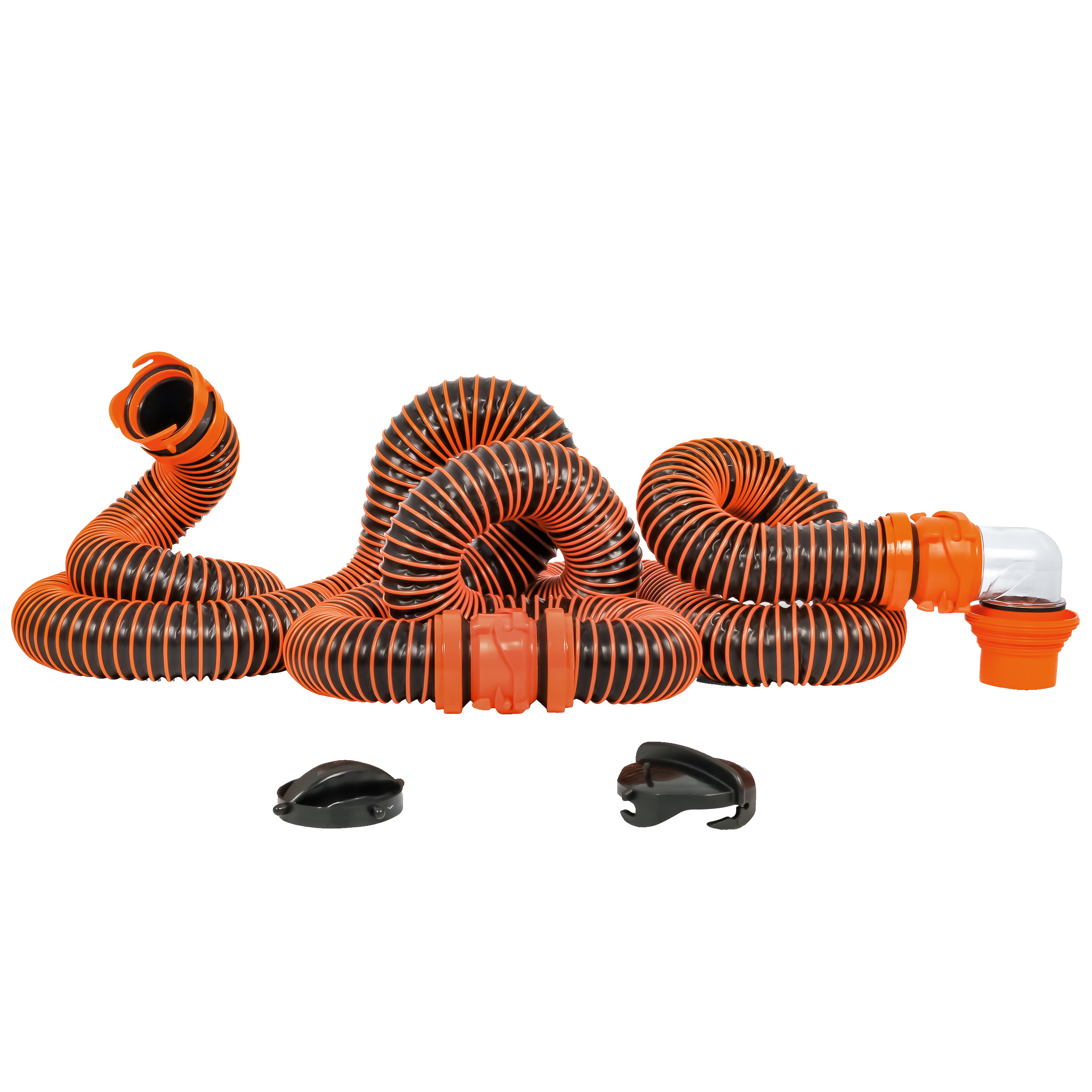 image for Camco RhinoEXTREME 20' Sewer Hose Kit w/4 In 1 Elbow Caps