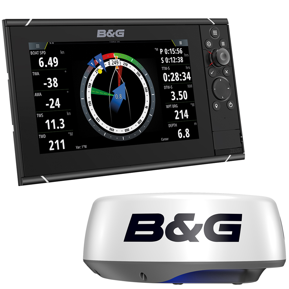B&amp;G Zeus&trade; 3S 12 Combo Multi-Function Sailing Display Radar Bundle HALO20+ 20&quot; Radar Dome - No HDMI Video Outport CD-94117