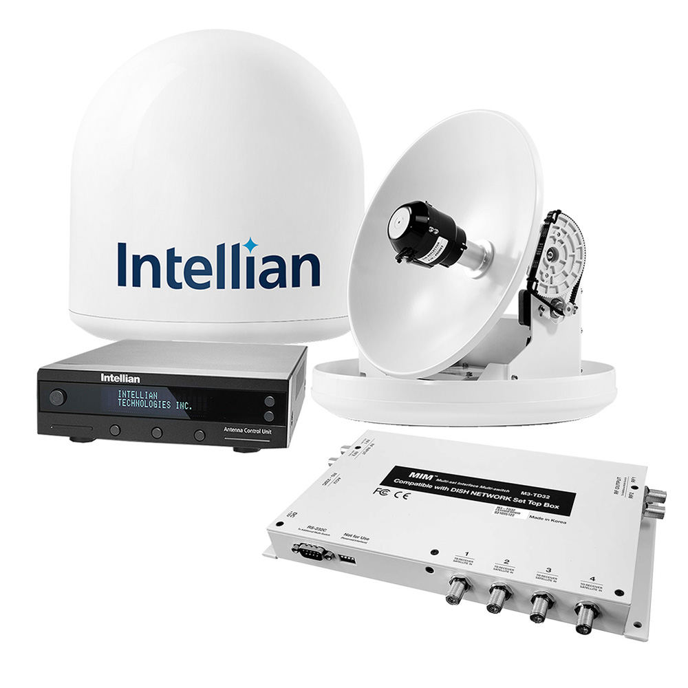 image for Intellian i2 US System w/DISH/Bell MIM-2 (w/3M RG6 Cable) & 15M RG6 Cable