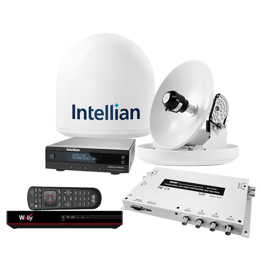image for Intellian i2 US System w/DISH/Bell MIM-2 (w/3M RG6 Cable) 15M RG6 Cable & DISH HD Wally Receiver