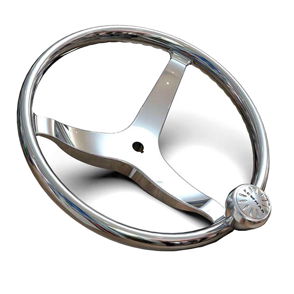 image for Lewmar 3 Spoke 13.5″ Steering Wheel w/Power-Grip Knob