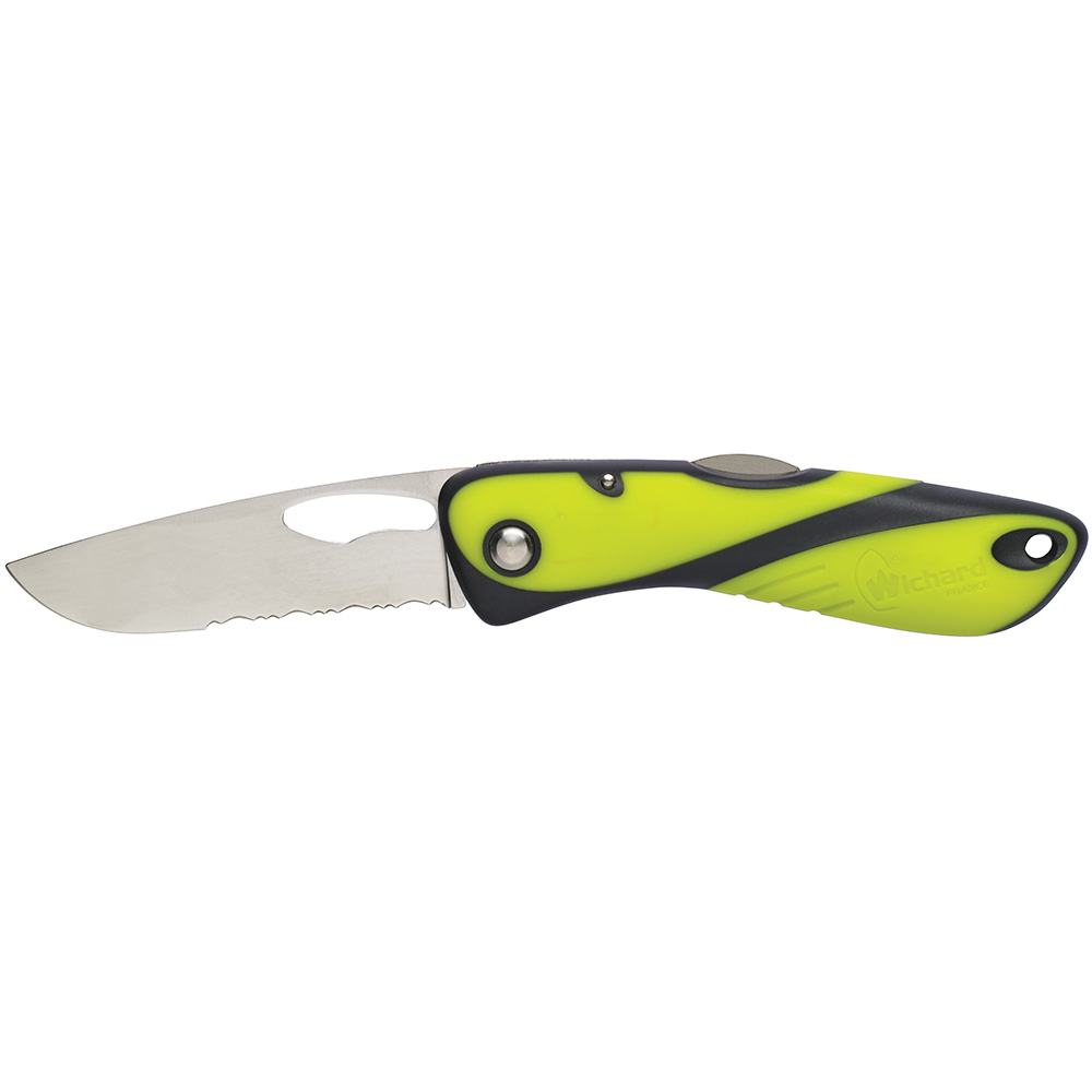 image for Wichard Offshore Knife – Single Serrated Blade – Fluorescent