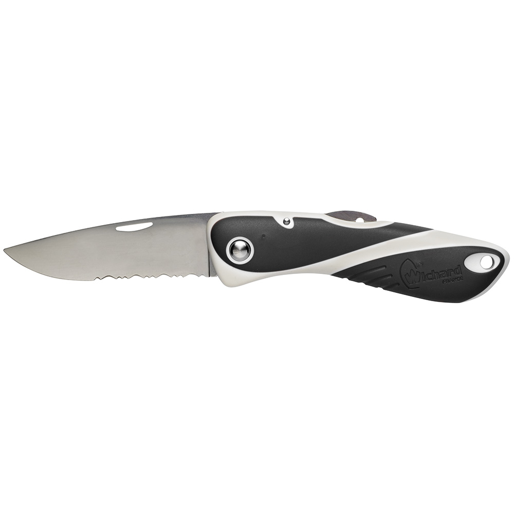 image for Wichard Aquaterra Knife – Single Serrated Blade – Black