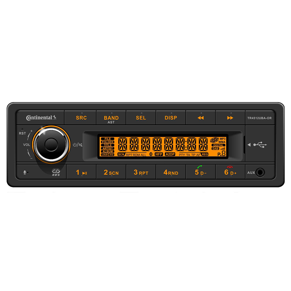 image for Continental Stereo w/AM/FM/BT/USB/PA System Capable – 12V
