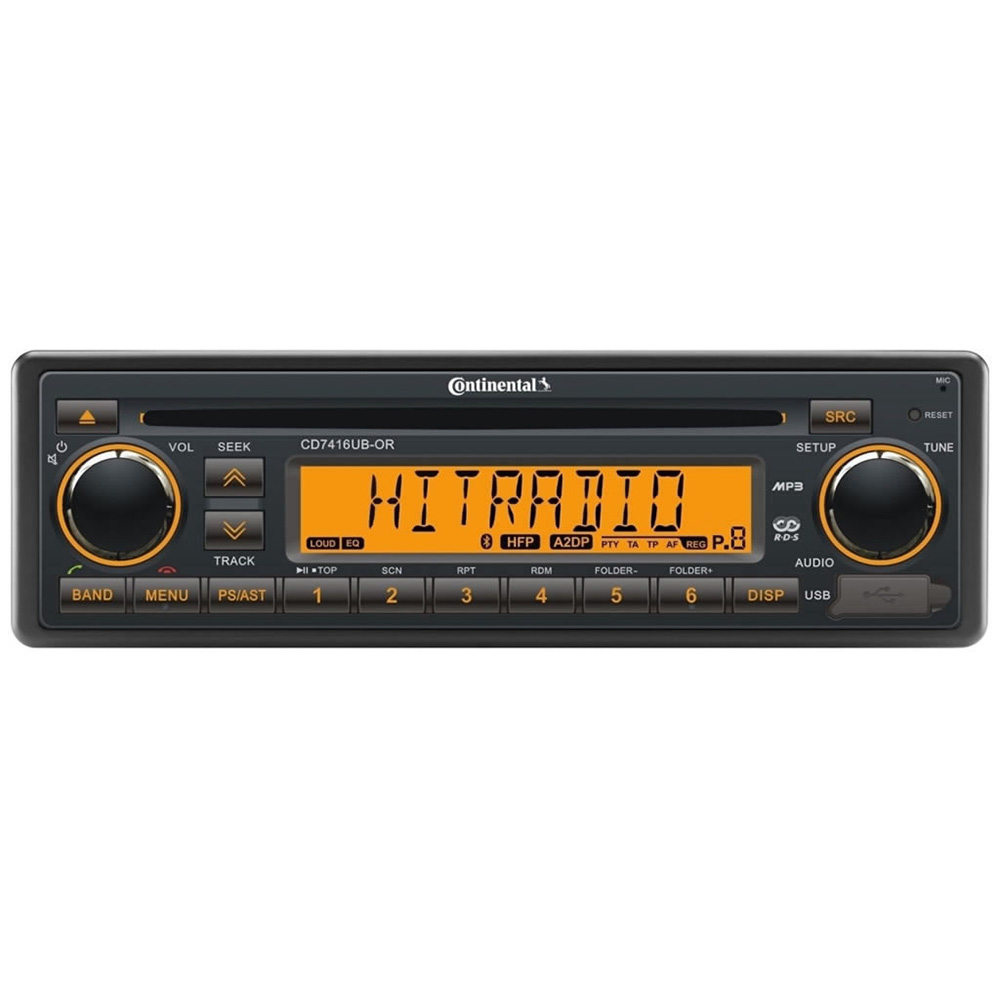 image for Continental Stereo w/CD/AM/FM/BT/USB – 12V