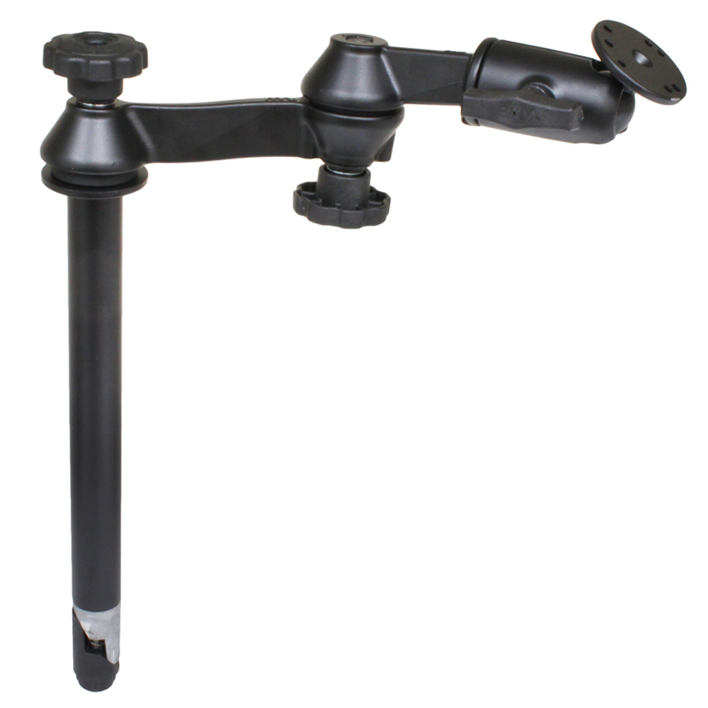 image for RAM Mount RAM® 12″ Upper Pole with Double Swing Arms & Round Plate