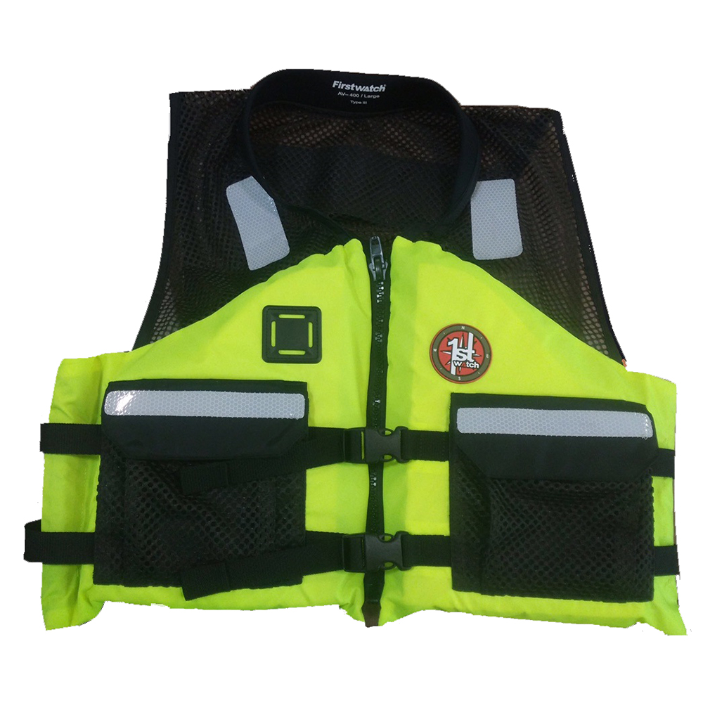 image for First Watch AV-5001 Crew Vest – Hi-Vis Yellow – Large to XL