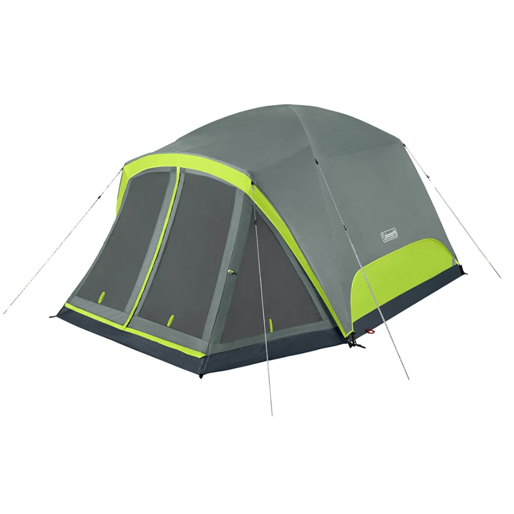image for Coleman Skydome™ 6-Person Camping Tent w/Screen Room – Rock Grey