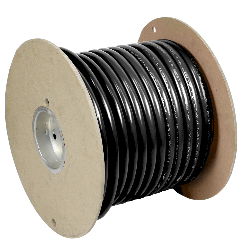 image for Pacer Black 4 AWG Battery Cable – 100'