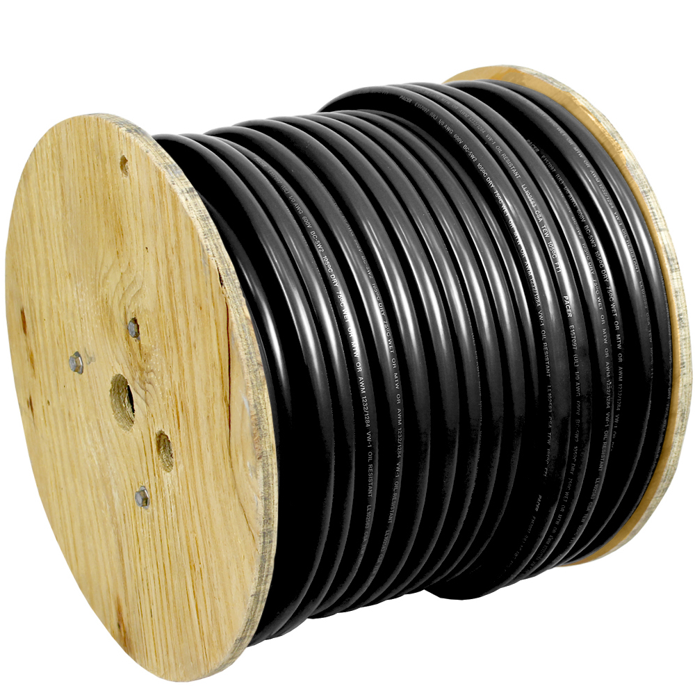 image for Pacer Black 4 AWG Battery Cable – 250'